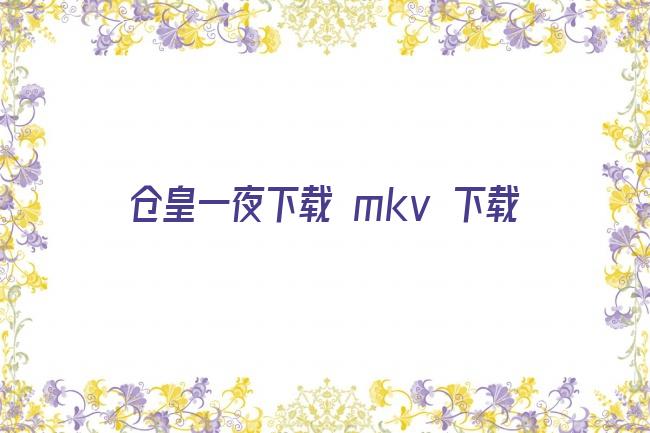 仓皇一夜下载 mkv 下载剧照